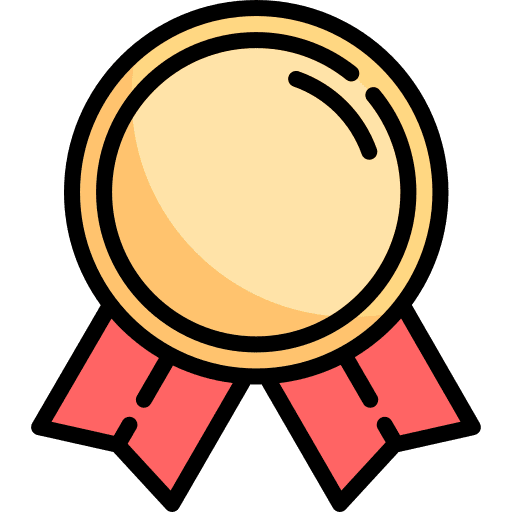 Badge winner award medals icon