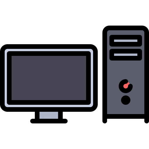 Computer monitor tower computer screen computer monitor icon