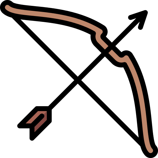 Cupid weapons archery sports icon
