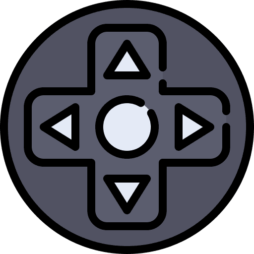 Game console gaming technology directional icon