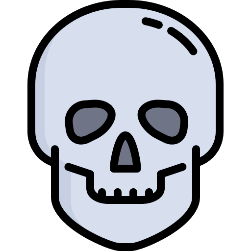 Dead poison medical toxic icon