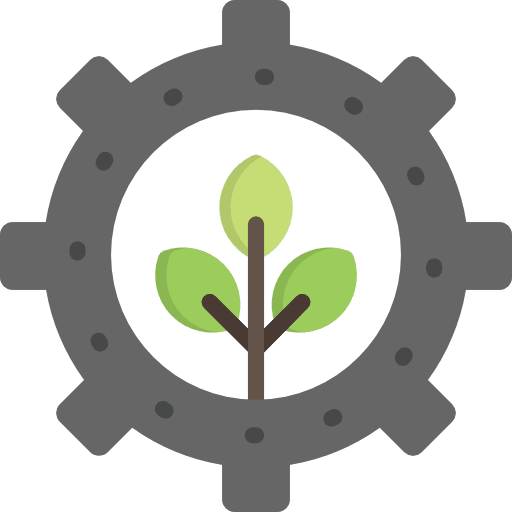 Renewable energy ecological technology industry icon