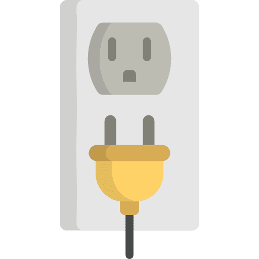 Socket connection tools and utensils socket icon