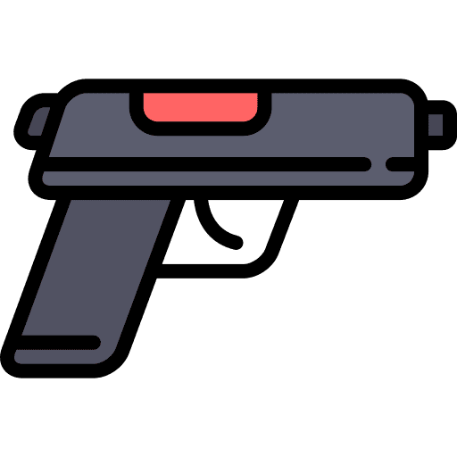 Weapong toy gaming pistol icon