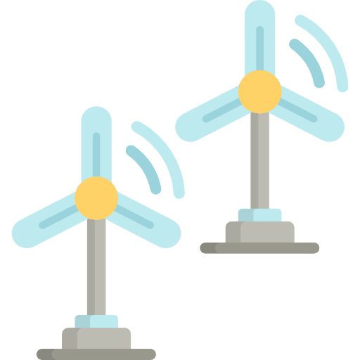 Eolic energy mill ecologic technology icon