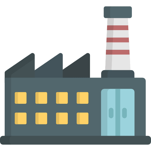 Factory factory landscape pollution icon