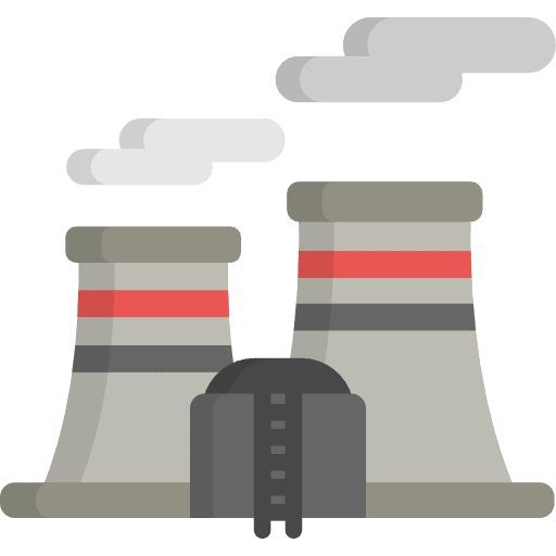 Power plant power plant nature cooling tower icon