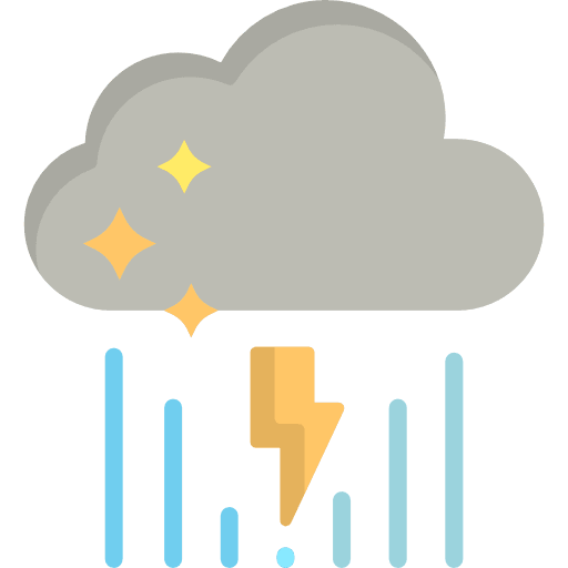 Rain tools and utensils rain umbrellas icon