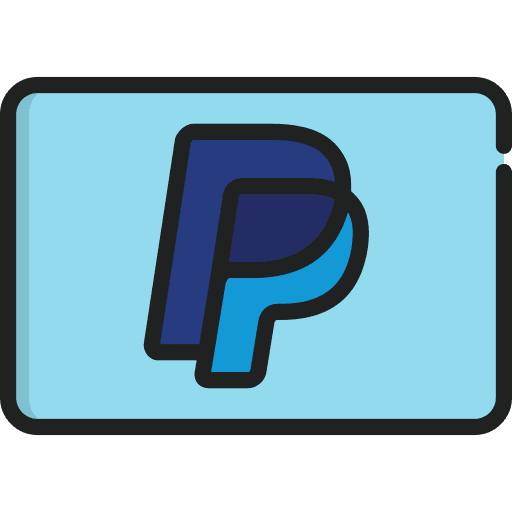 Paypal credit card business and finance payment method icon