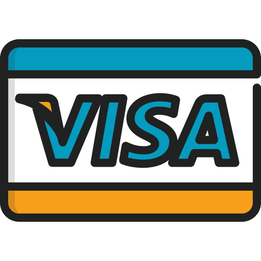 Visa payment method business and finance debit card icon