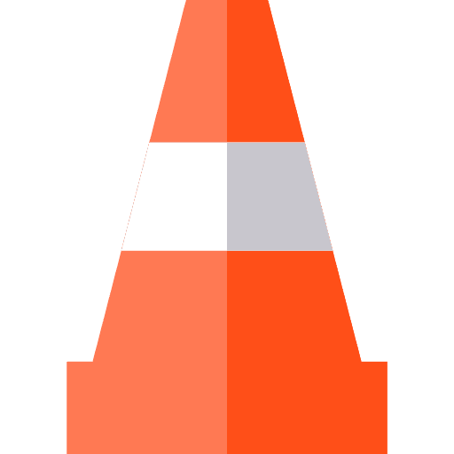 Cone construction and tools post bollards icon