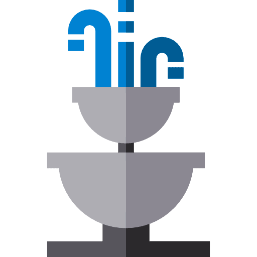 Fountain buildings garden fountain icon