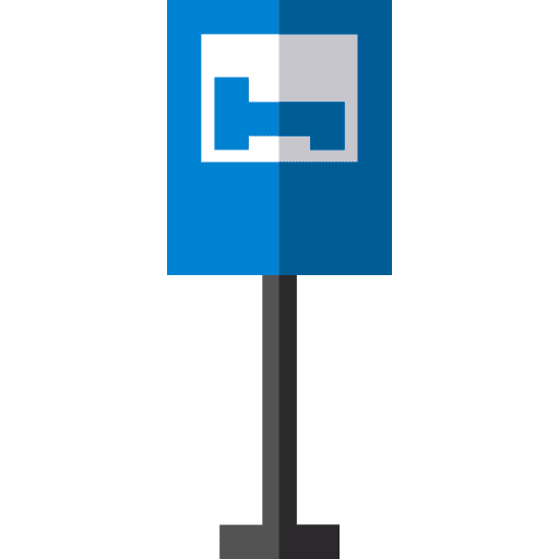 Motel traffic sign circulation signs icon