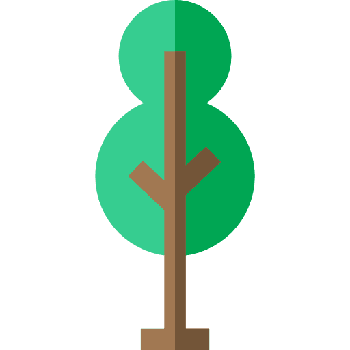 Tree pine botanical nature icon