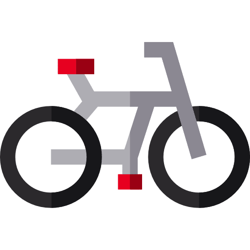 Bicycle bike transport exercise icon
