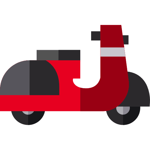 Vespa motorcycle vespa transportation icon