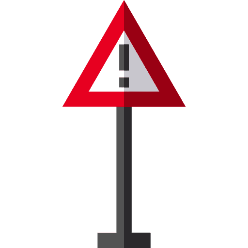 Warning notice signs attention icon