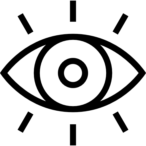 Eye view ui medical icon