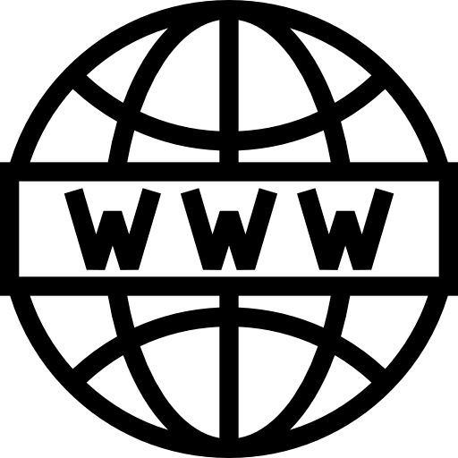 Domain net network worldwide icon