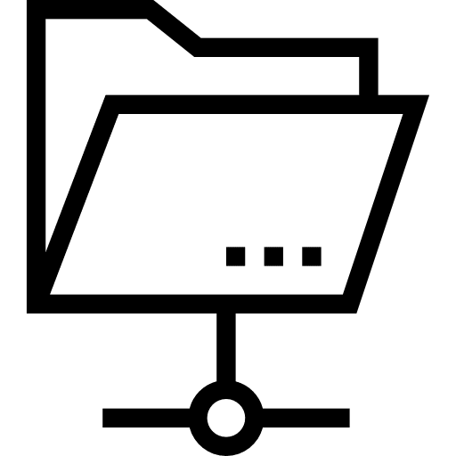 Folder file storage folder networking icon