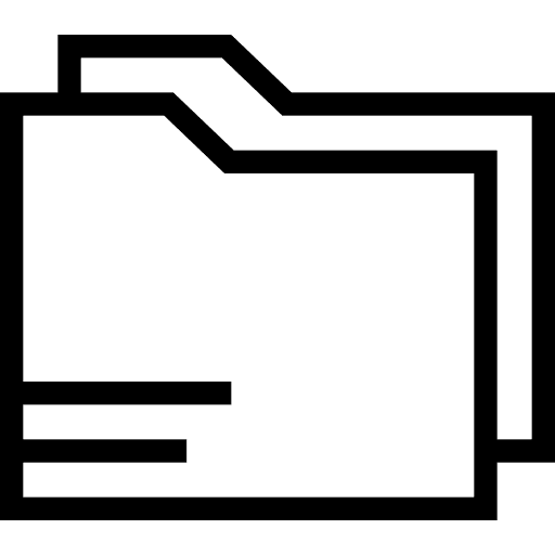 Folder files and folders interface file storage icon