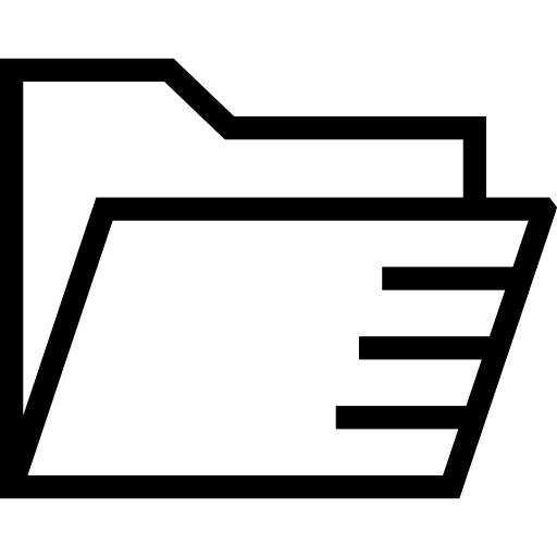 Folder office material storage interface icon