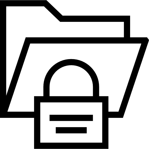 Folder storage office material data storage icon