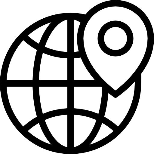 Internet interface wireless internet earth grid icon