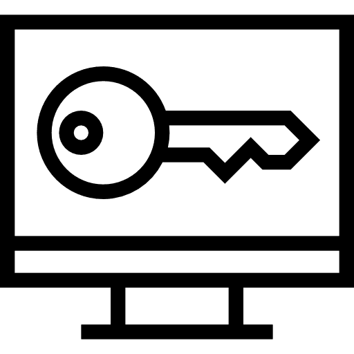 Keyword keyword access monitor icon