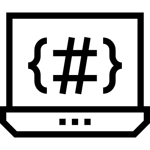 Laptop laptop technology coding icon