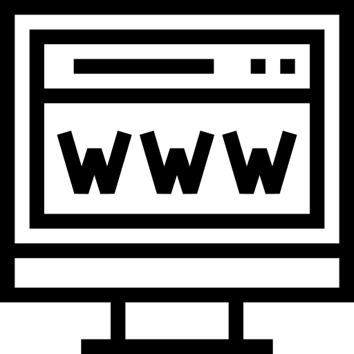 Domain world wide web browser monitor icon
