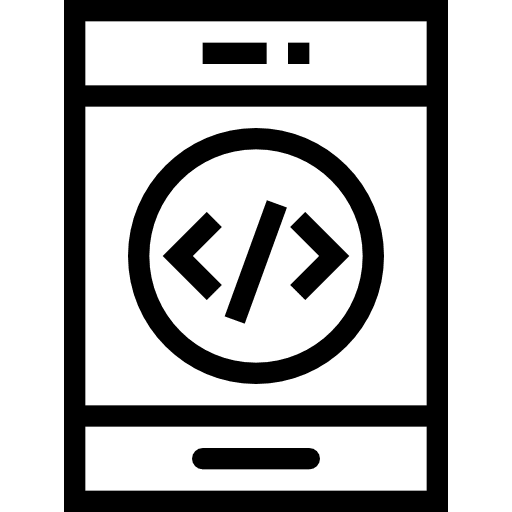 Smartphone technology coding cellphone icon