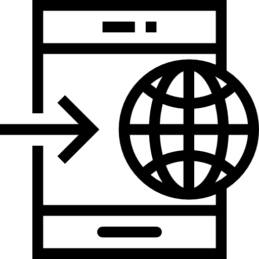 Smartphone touch screen smartphone technology icon