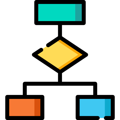 Hierarchical structure order organization hierarchy icon