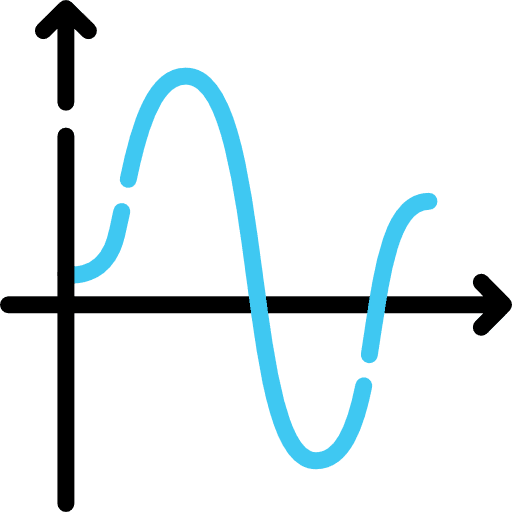 Line chart statistics seo and web line chart icon