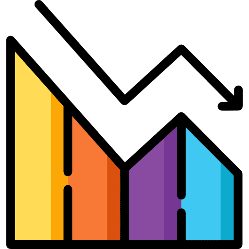 Line graph up arrow graph seo and web icon