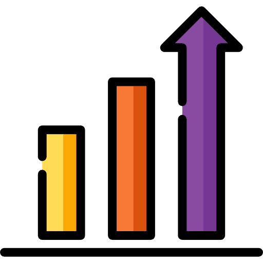 Profits business bar chart statistics icon