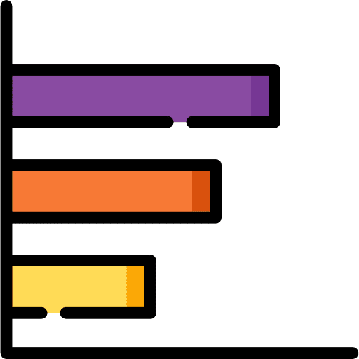 Bar chart bar graph graphic seo and web icon