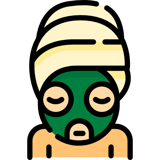 Face mask facial treatment spa and relax icon