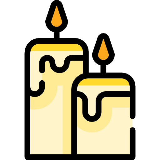 Candles candle wellness light icon