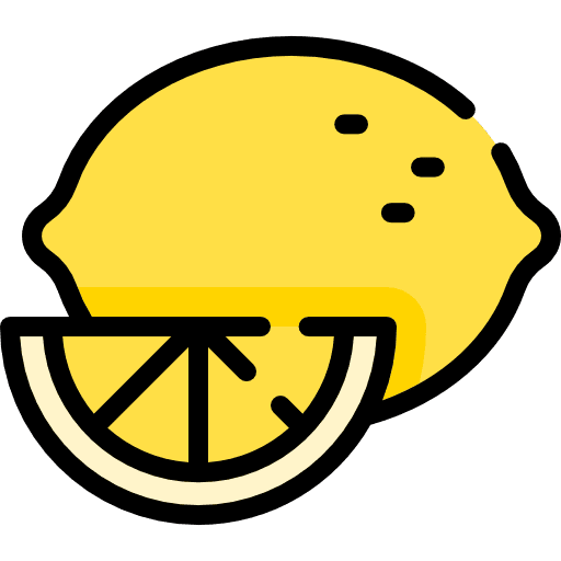 Lemon healthy food food and restaurant vegetarian icon
