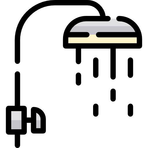 Shower shower water cleaning icon