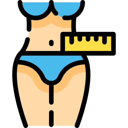 Slim slim down human body medication icon