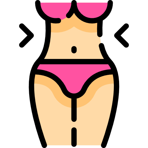 Slim slim reduce waist icon
