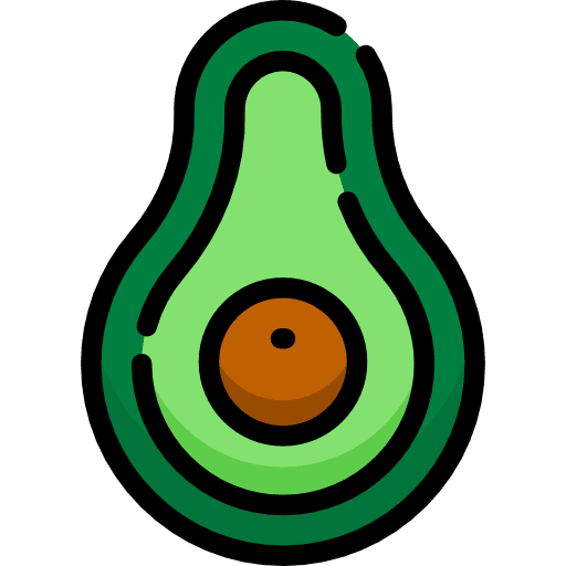 Avocado vegetarian diet organic icon