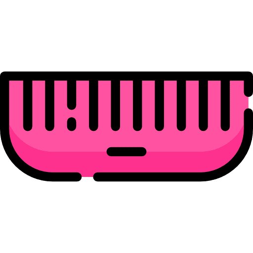 Comb beauty salon grooming comb icon
