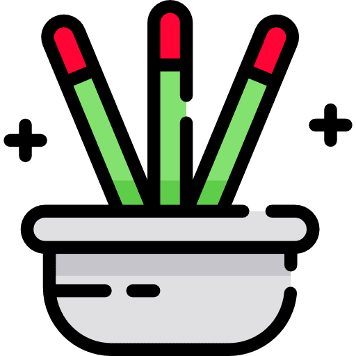 Incense wellness spa burning icon