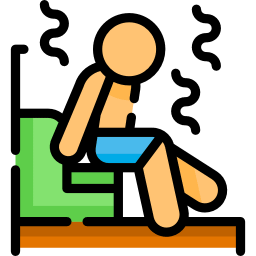 Sauna spa sauna healthcare and medical icon