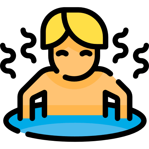 Bath relax spa bathing icon
