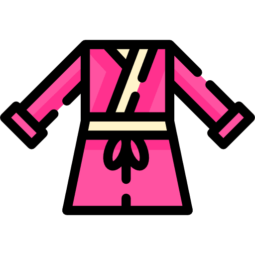 Bathrobe bathing healthcare and medical relax icon